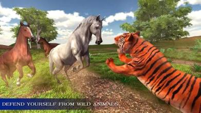 Virtual Wild Horse Family Sim : Animal Horse Games截图1