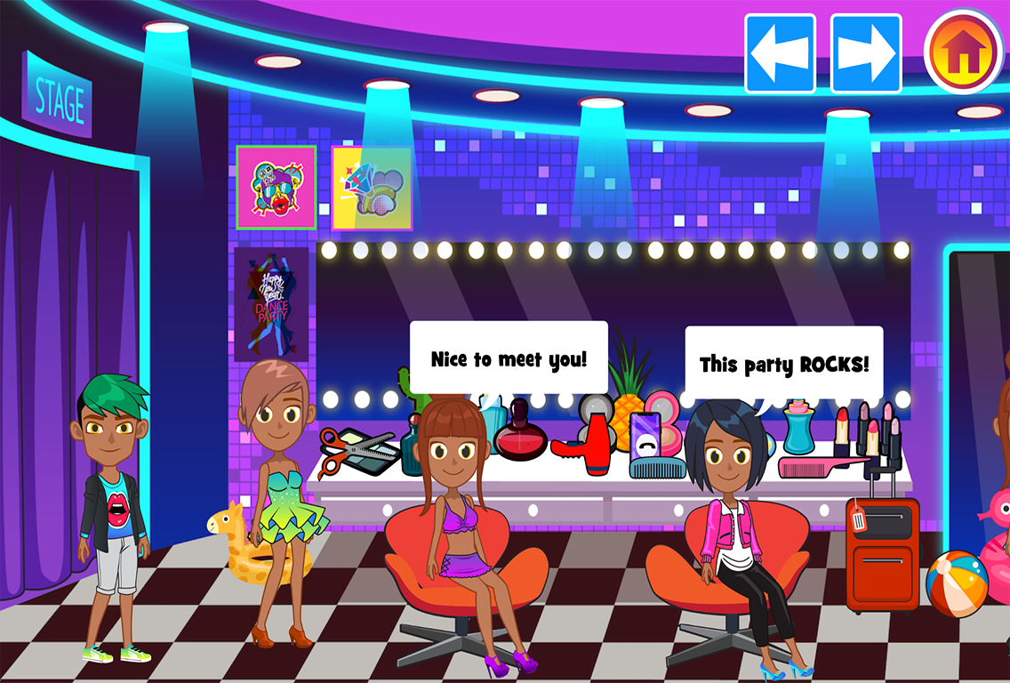 My Pretend Neon Night Club - Kids Dance Games FREE截图1