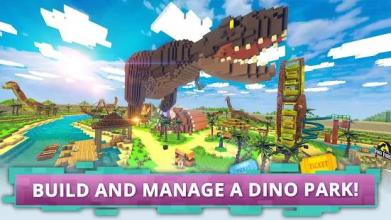 Dino Theme Park Craft: Ride Dinosaur Rollercoaster截图3