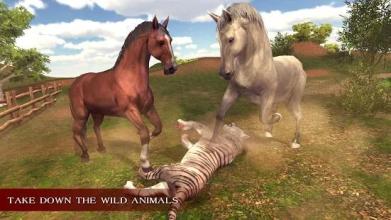 Virtual Wild Horse Family Sim : Animal Horse Games截图2