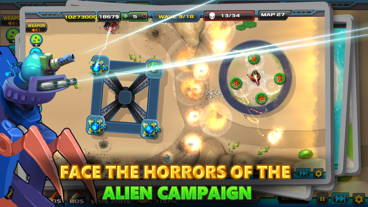 Tower Defense: Alien War TD 2截图3