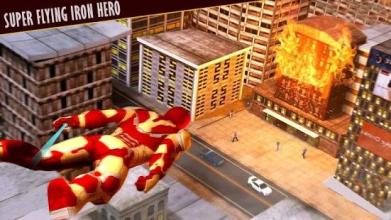 Flying Iron Superhero Man - City Rescue Mission截图4