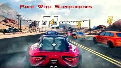 SuperHeroes Stunt Car Racing Game截图4