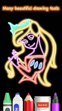Draw Glow Princess截图