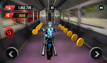 Railroad Bike Race 3D: Subway Moto Ride截图1