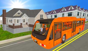 Kids City School Bus driving Game截图2