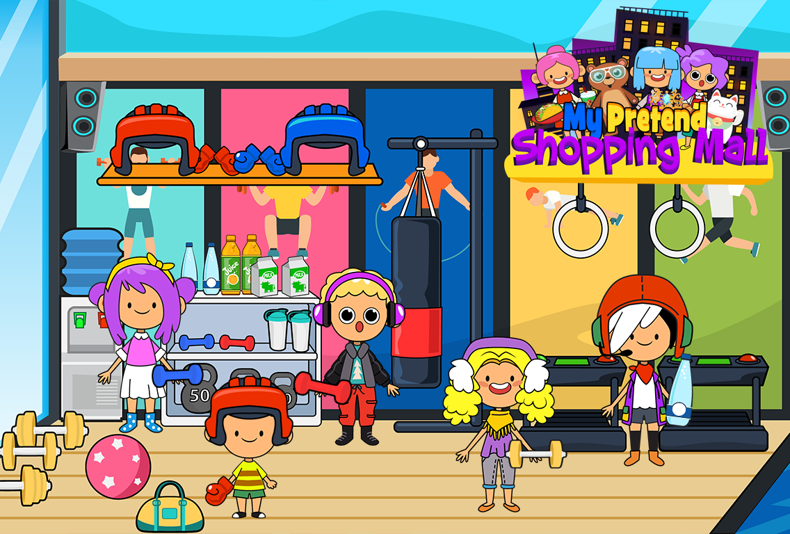 My Pretend Mall - Kids Shopping Center Town Games截图2