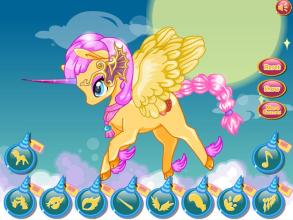 my little unicorn rainbow : pony dress up game截图5