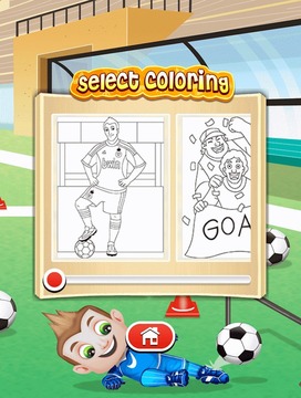 足球：孩子的色彩游戏截图