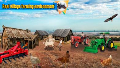 Real Tractor Drive Simulator 2019 Farming Game 3d截图2