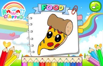 Kawaii Food Coloring Book截图5