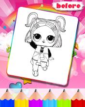 Dolls Coloring pages  lol surprise截图1