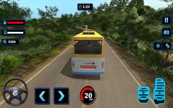 Modern Mountain Bus Driver : Uphill Coach Driving截图1