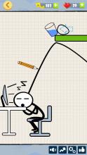 Bad Luck Stickman- Addictive draw line casual game截图5