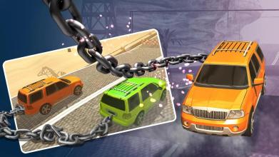 Chained Cars Against Ramp 3D截图1