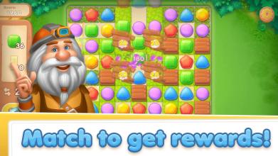 Gem Crush - The brightest game 3 puzzle!截图1