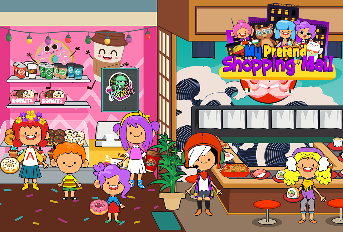 My Pretend Mall - Kids Shopping Center Town Games截图4