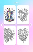 Unicorn Color by Number – Unicorn Coloring Book截图1