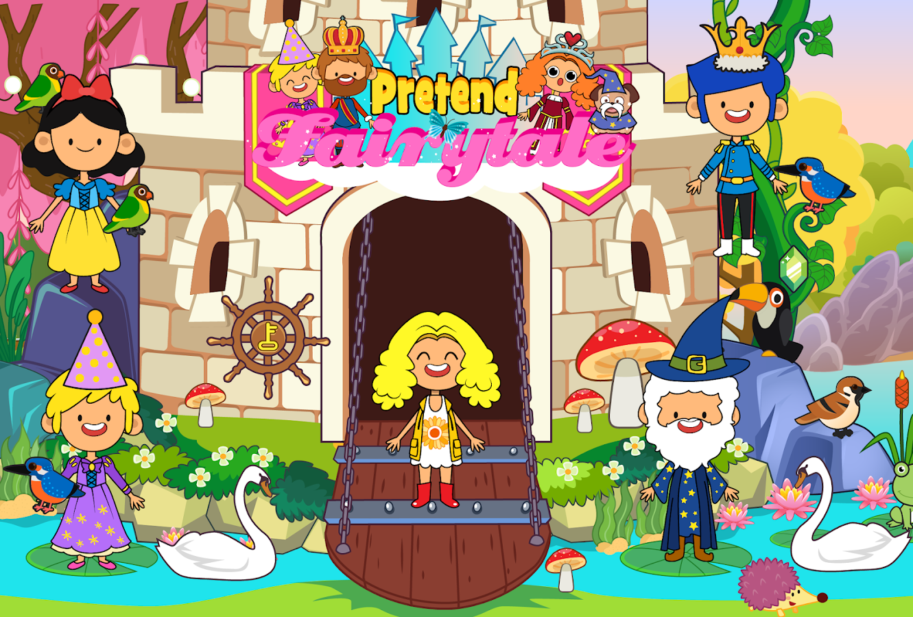 My Pretend Fairytale Land - Kids Royal Family Game截图5
