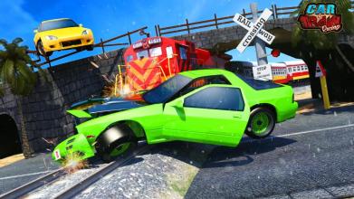 CAR Vs TRAIN - Racing Games截图2