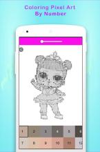 Coloring LoL Pixel Surprise Dolls By Number截图3