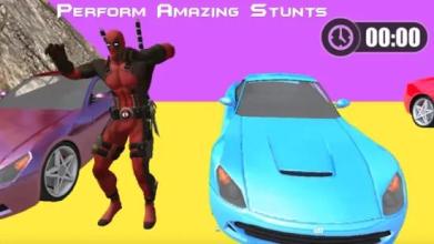 SuperHeroes Stunt Car Racing Game截图5