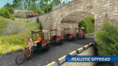 Offroad Long Cycle Rickshaw Driving Simulator 2018截图1