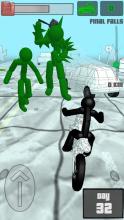 Stickman Zombie: Motorcycle Racing截图2