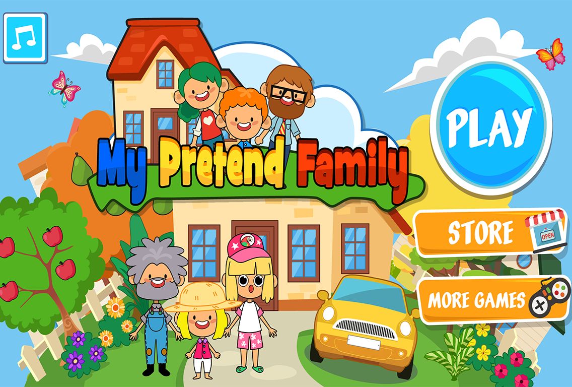 My Pretend Home & Family - Kids Play Town Games!截图5