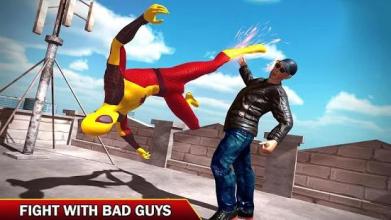 Flying Superhero Iron Spider hero Mission截图2