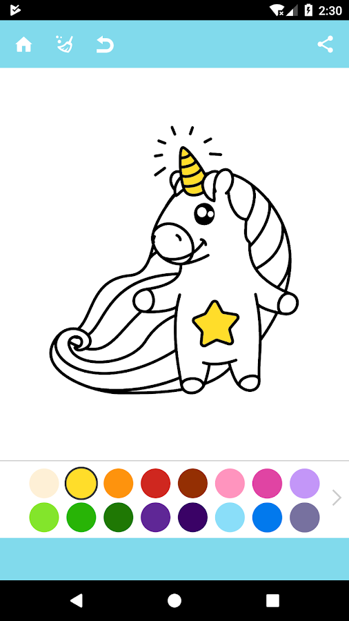 Unicorn Coloring Book截图2