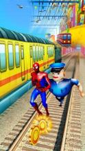 Super Train Superheroes Raider Dash : Subway Surfs截图3