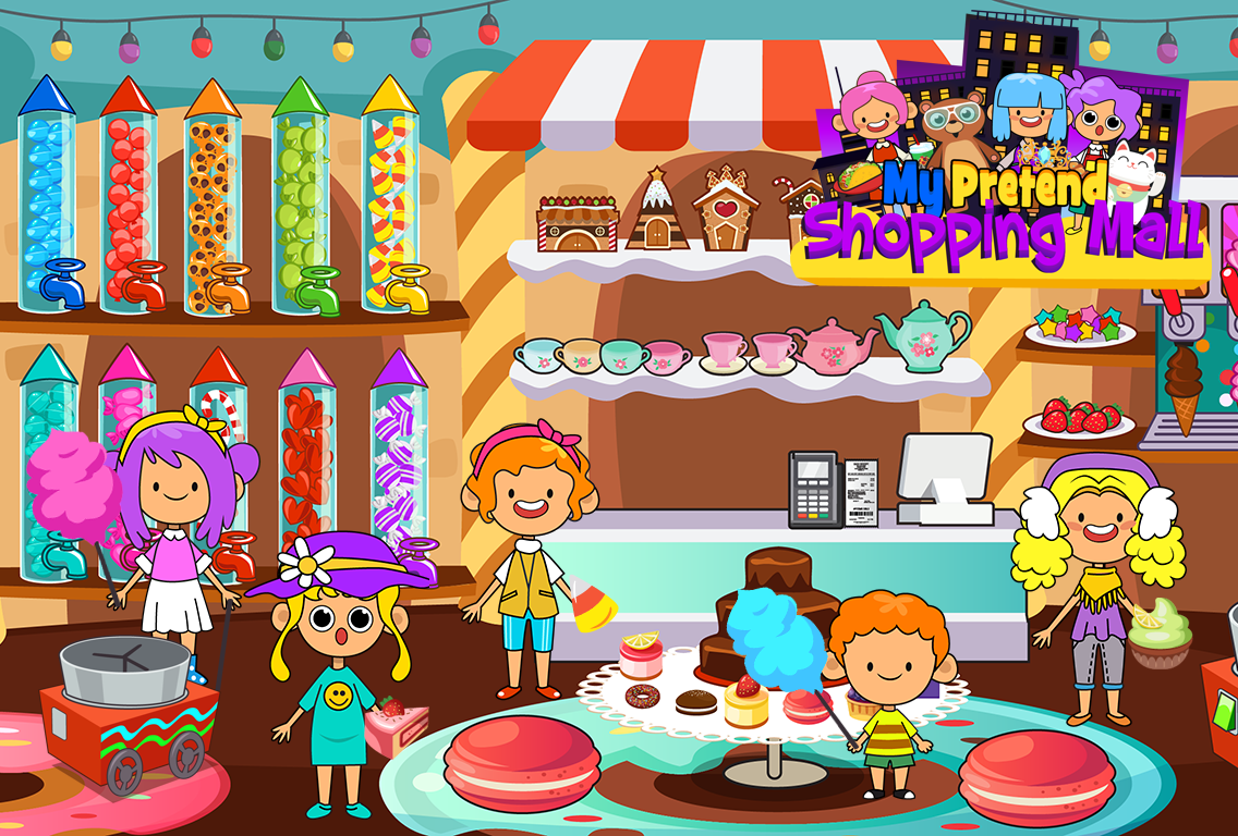 My Pretend Mall - Kids Shopping Center Town Games截图5