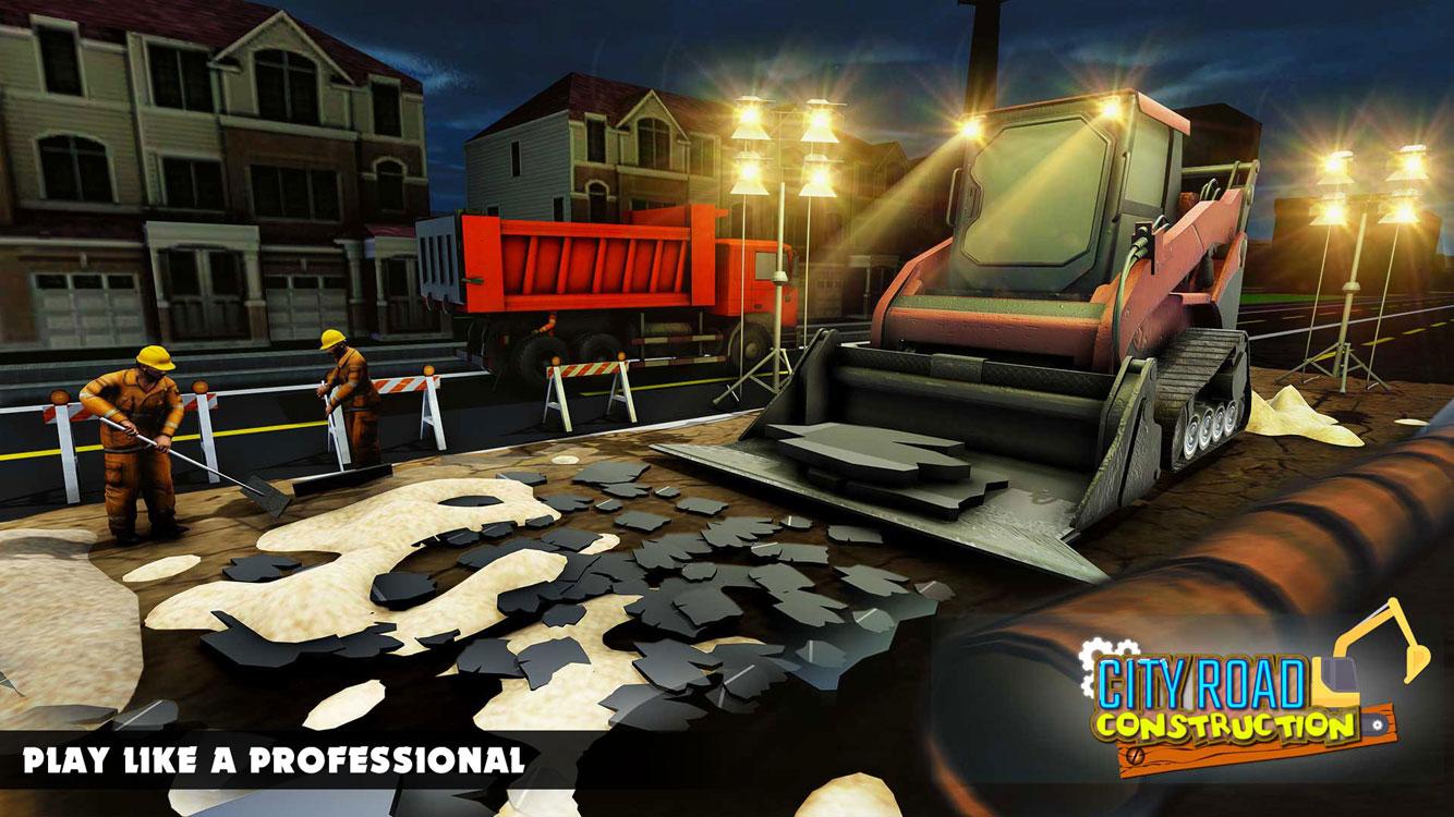 Mega City Road Construction Machine Operator Game截图3