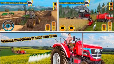 Real Tractor Drive Simulator 2019 Farming Game 3d截图1