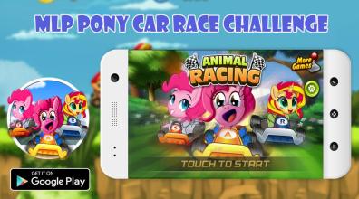 Crazy Pony Race Car horses game截图3