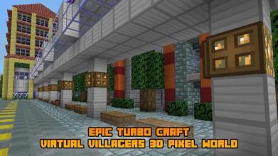 Epic Turbo Craft: Virtual Villagers 3D Pixel World截图1