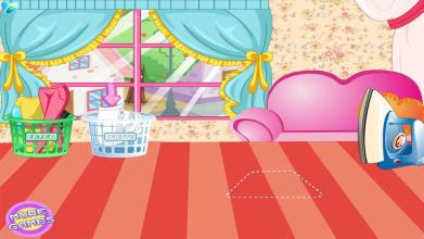 Clumsy gardener laundry  Games For Girls截图1