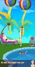 Pool Party love stroy games - Couple Kissing截图1