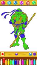 coloring ninja turtle and leggo toys截图3