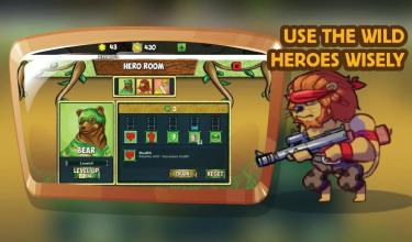 Jungle Heroes TD  Wild Animals Tower Defense War截图4