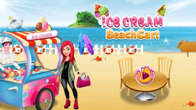 Ice Cream Beach Cart Ice Popsicle Shop Games截图2