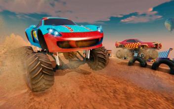 Xtreme MMX Monster Truck Racing Offroad Fun Games截图1