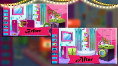 Doll House Cleaning Game for girls截图4