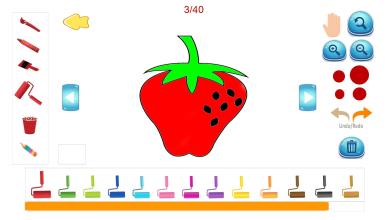 Fruit and Vegetables Coloring Book截图4