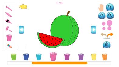 Fruit and Vegetables Coloring Book截图2