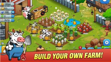 Happy Idle Farming - Animal's Family in Town截图2