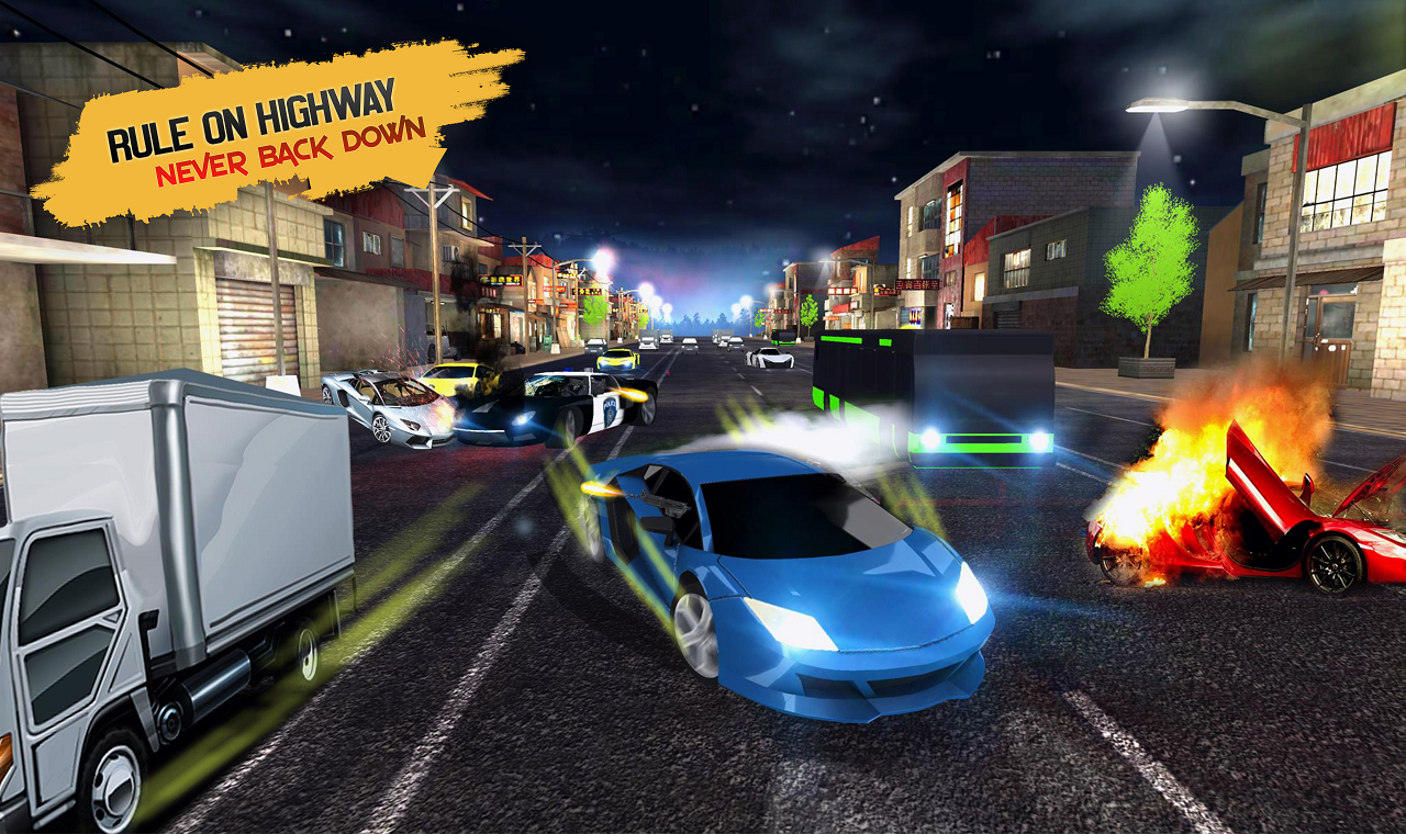 Highway Car Driving : Highway car racing game截图2