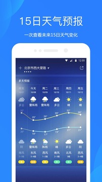 天氣預(yù)報截圖