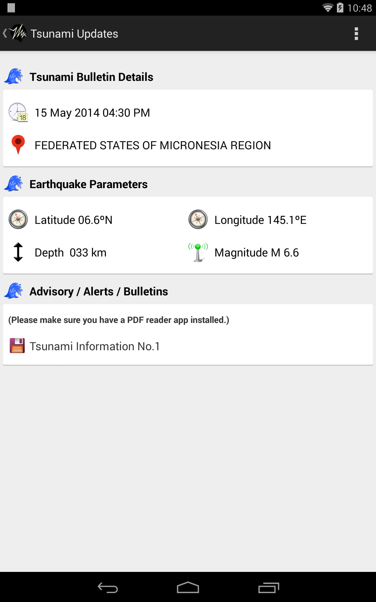 Phivolcs Earthquake Alert FREE截图2
